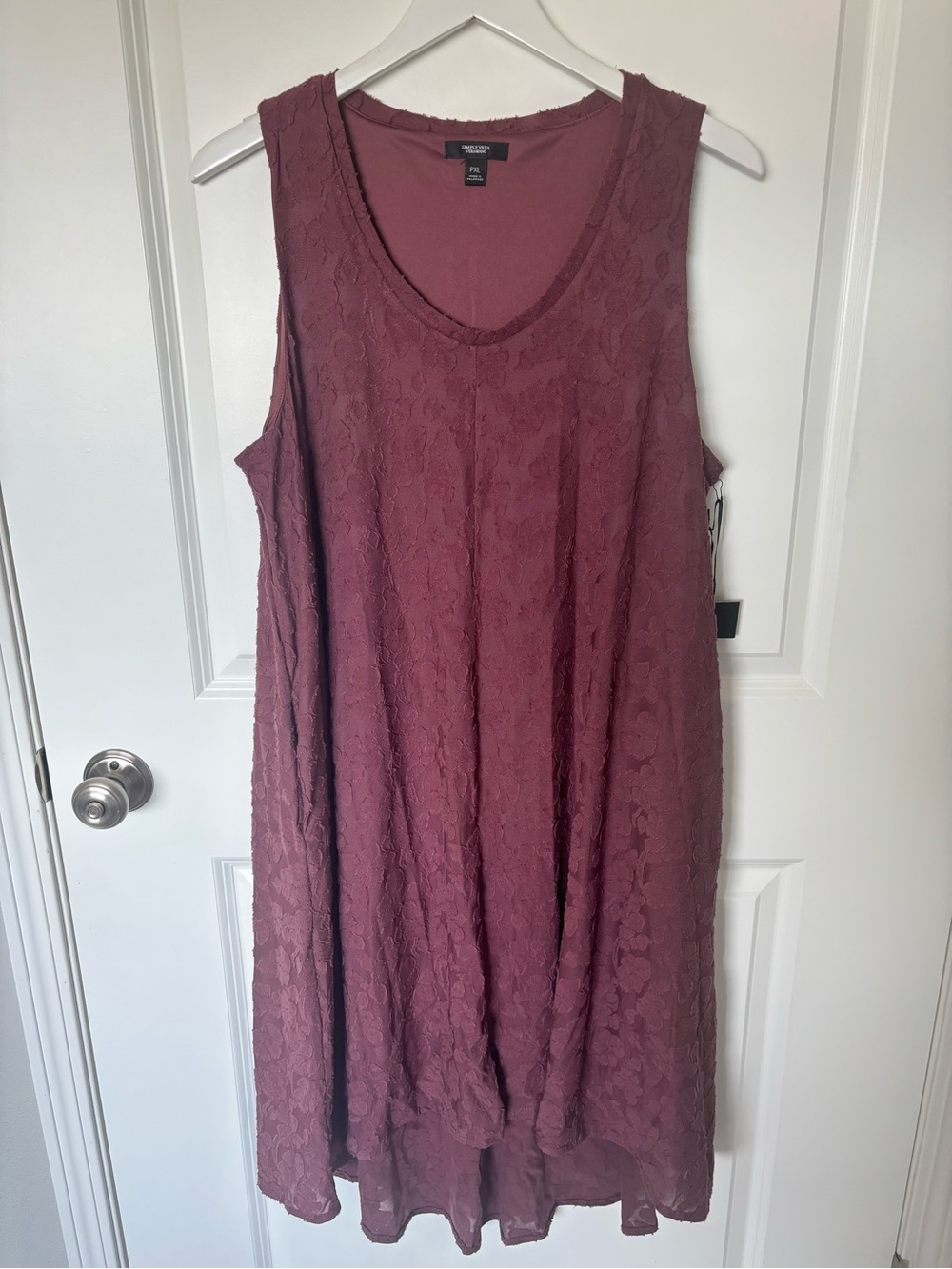 Simply Vera Vera Wang Sleeveless Lace Midi Dress - Dusty Mauve